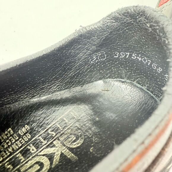 Rieker CELIA Brown Leather Factory Age Distressed Slip On Support Loafers - Picture 15 of 16